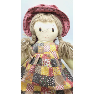 18" CUDDLE WIT - Holly Hobbie Style Rag Doll - Vintage